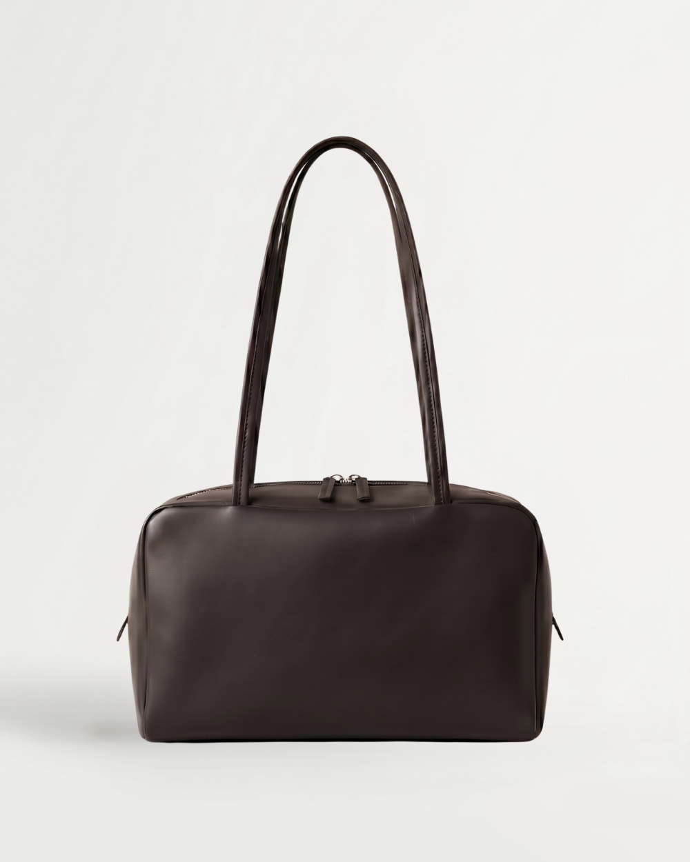 Adèle Bowling Bag in espresso, lambskin